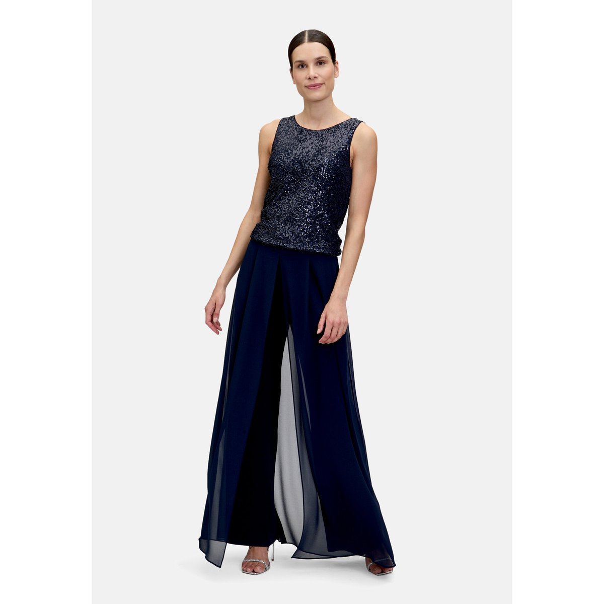 Jupe-culotte à jambes larges night sky, VERA MONT