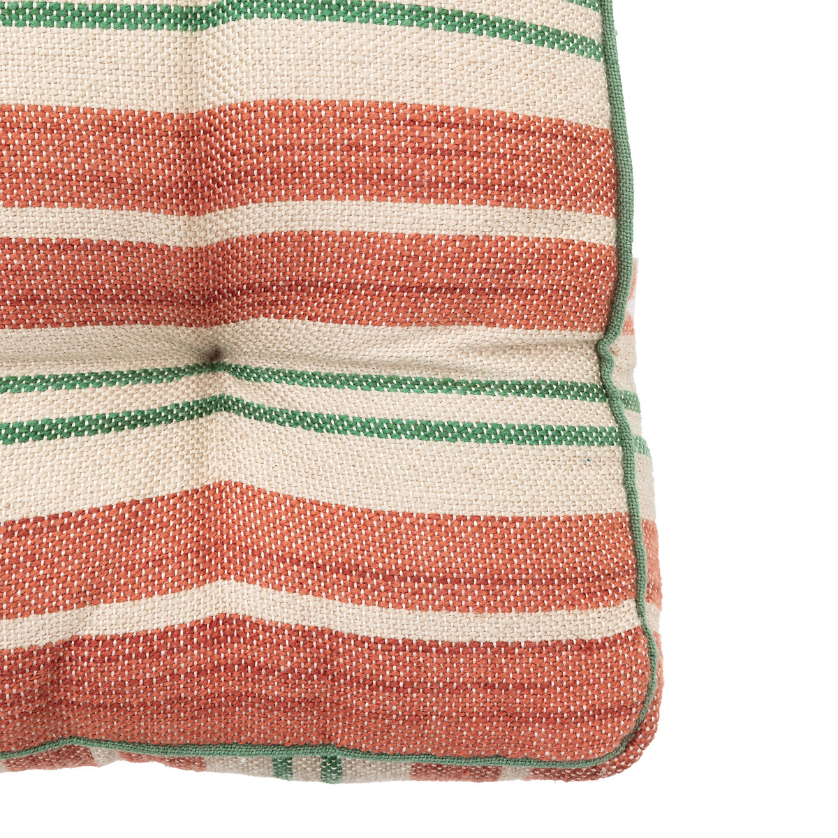 Soren Stripe Woven Floor Cushion apricot, SO'HOME