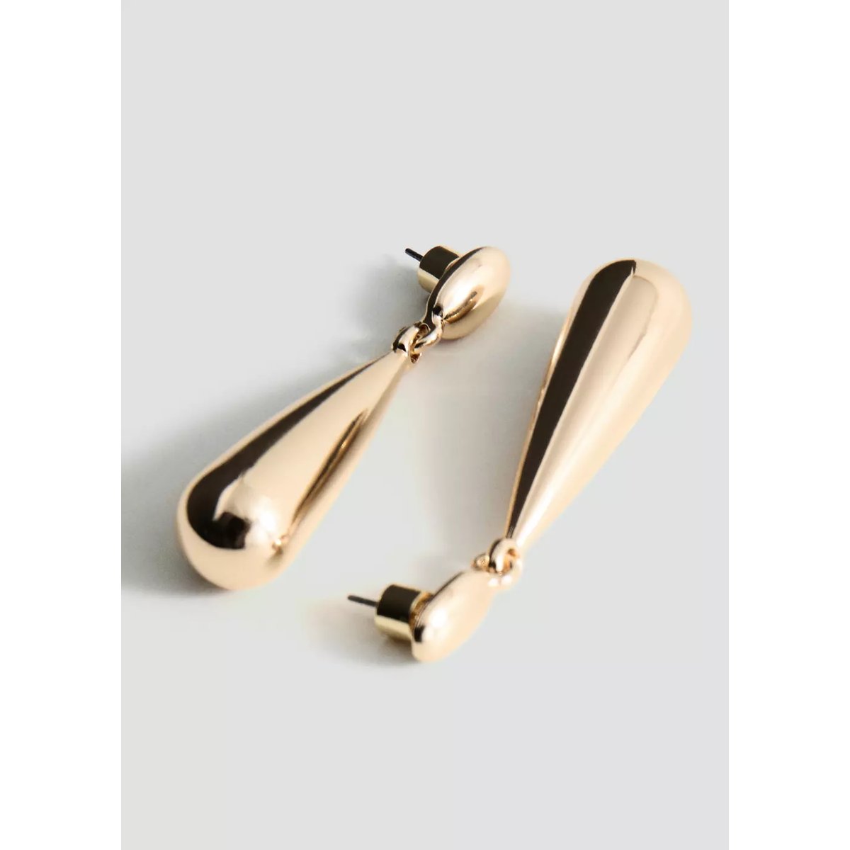 Boucles d’oreilles pendantes goutte or, MANGO