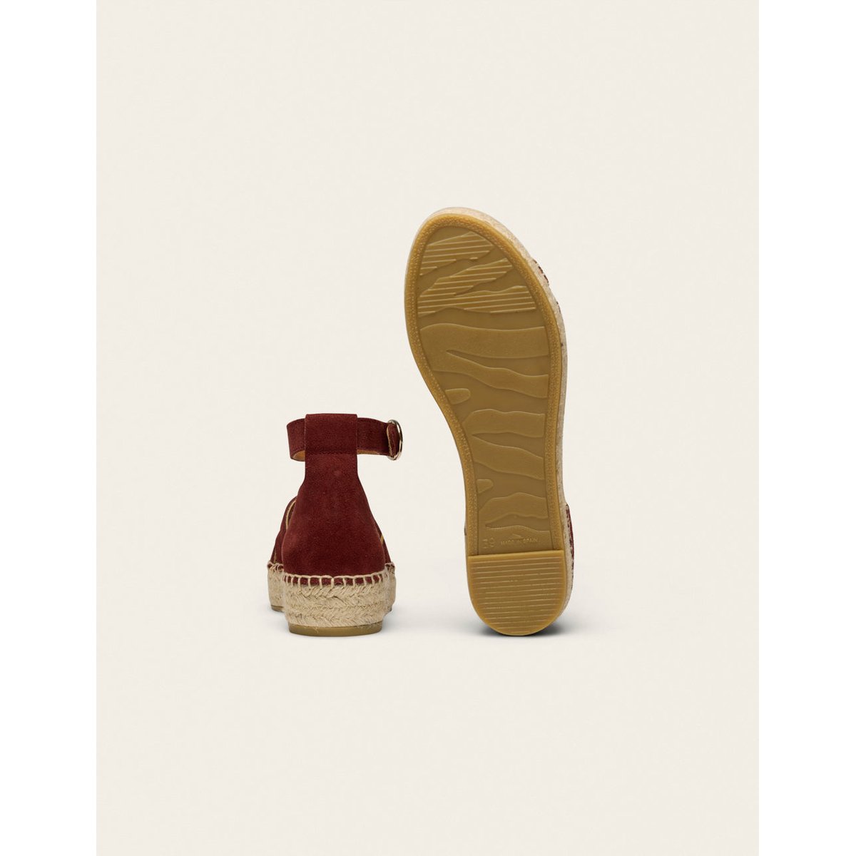 Espadrilles AZEL suède pourpre, ODAJE