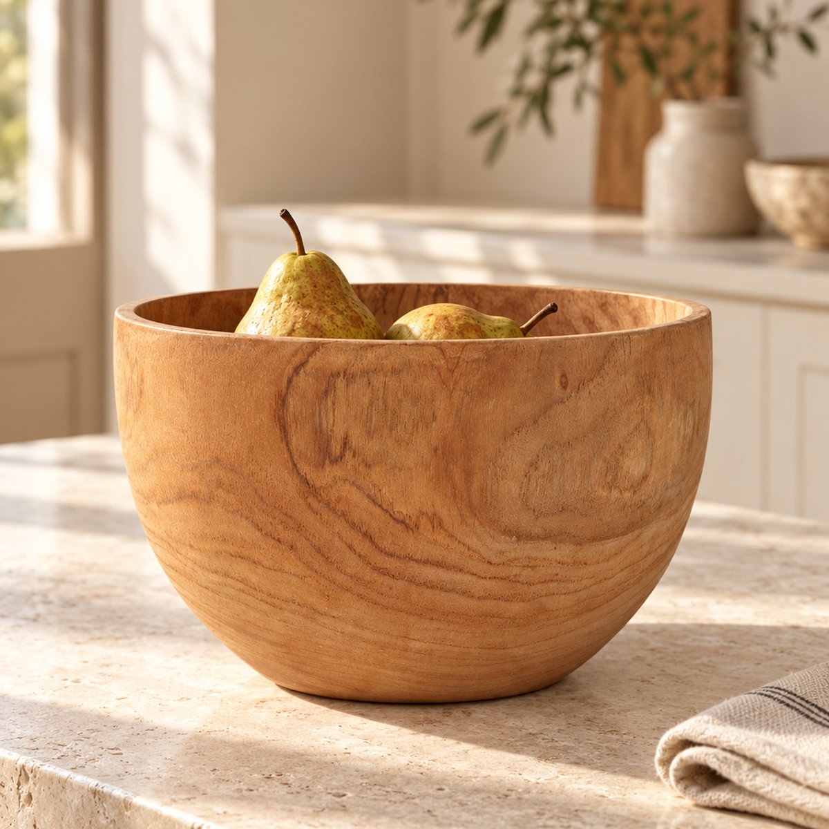 Bol en teck ZEN beige, BAZAR BIZAR