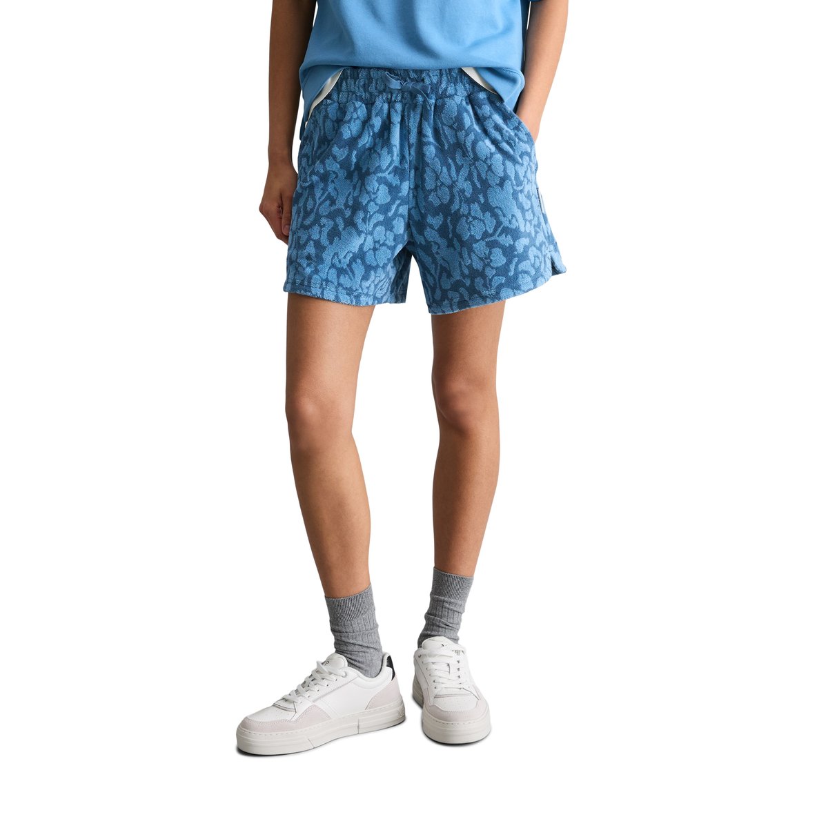Short en éponge DfC regular en coton organique bleu, MARC O’POLO DENIM