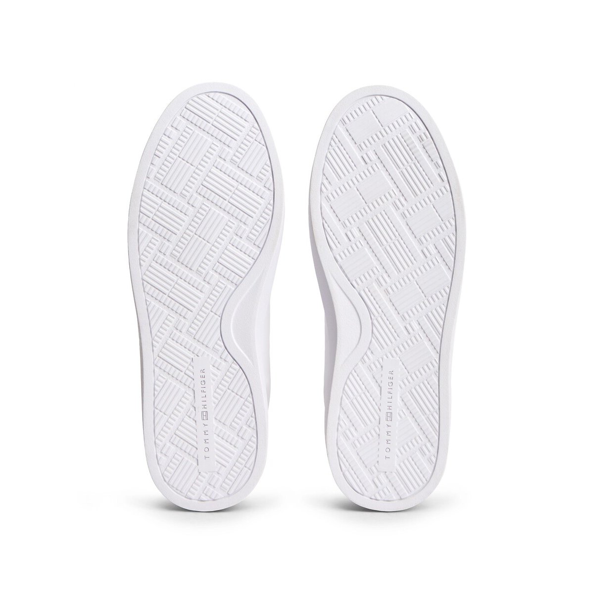 Chic Leather Trainers white/black, TOMMY JEANS