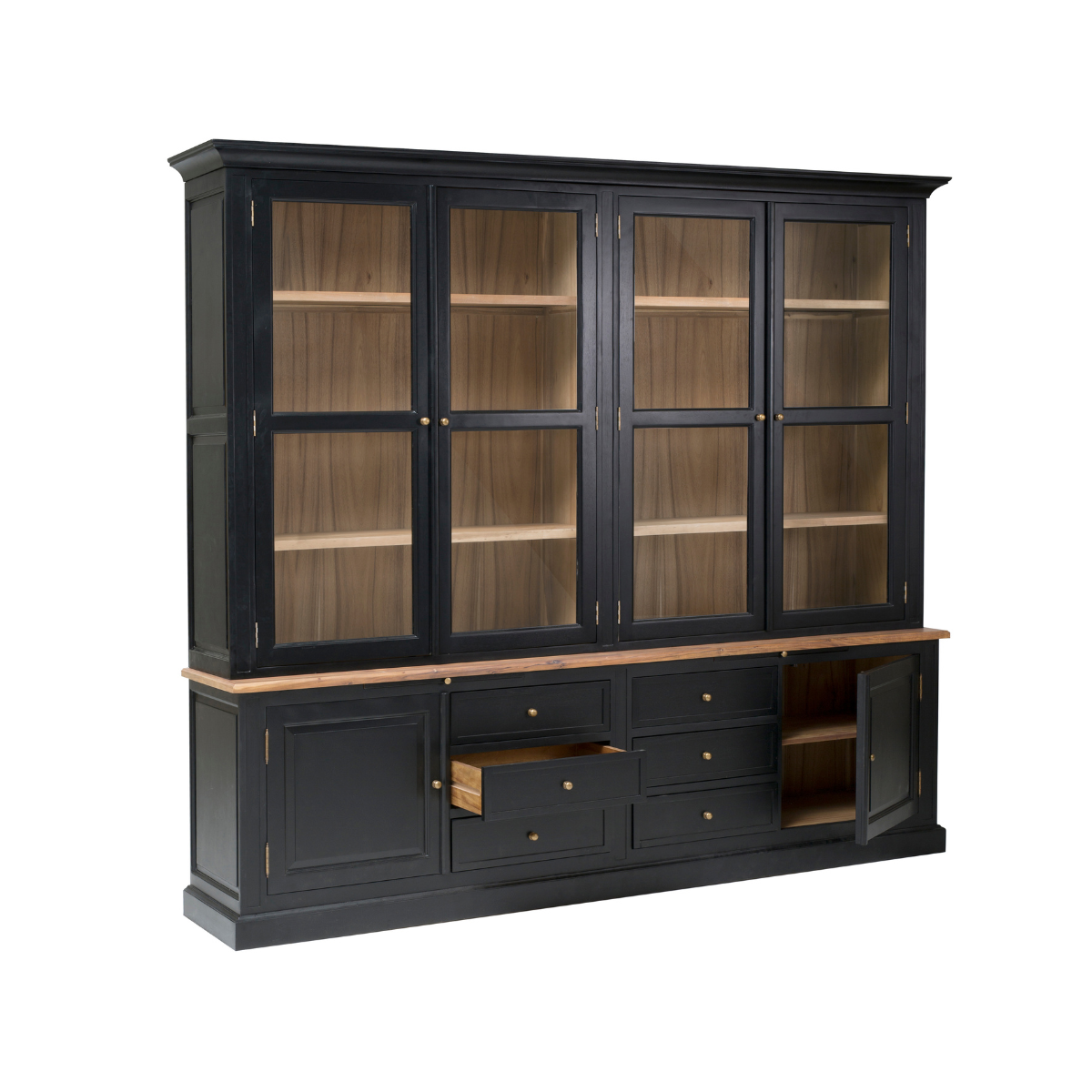 Grand deux-corps acacia massif FONTAINEBLEAU noir, SIGNATURE