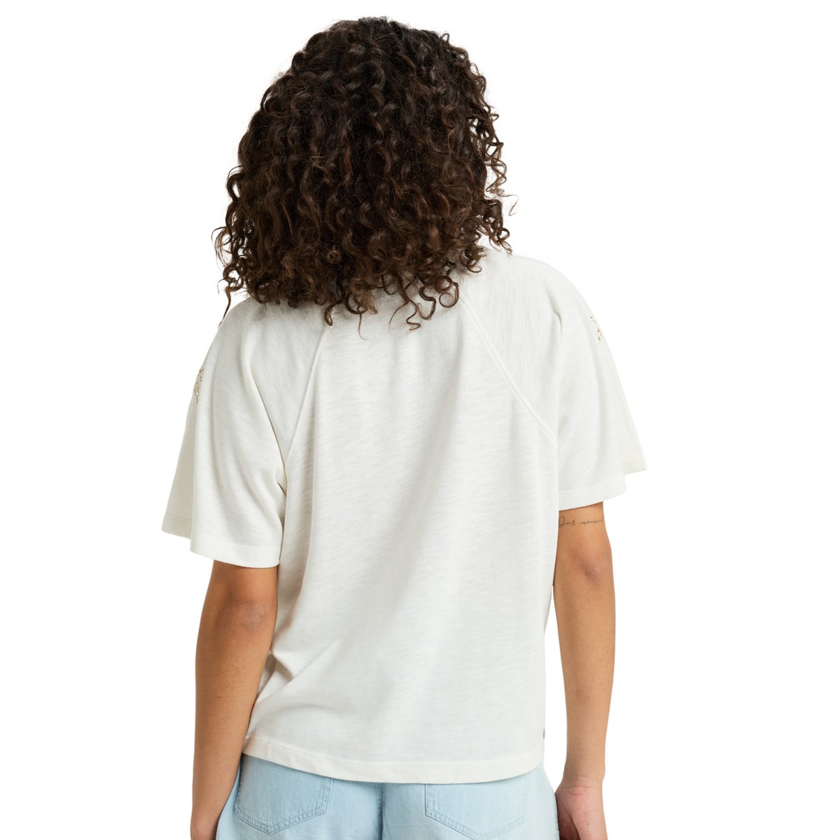 T-shirt à manches courtes TIME FOR PALM TREE. blanc egret, ROXY