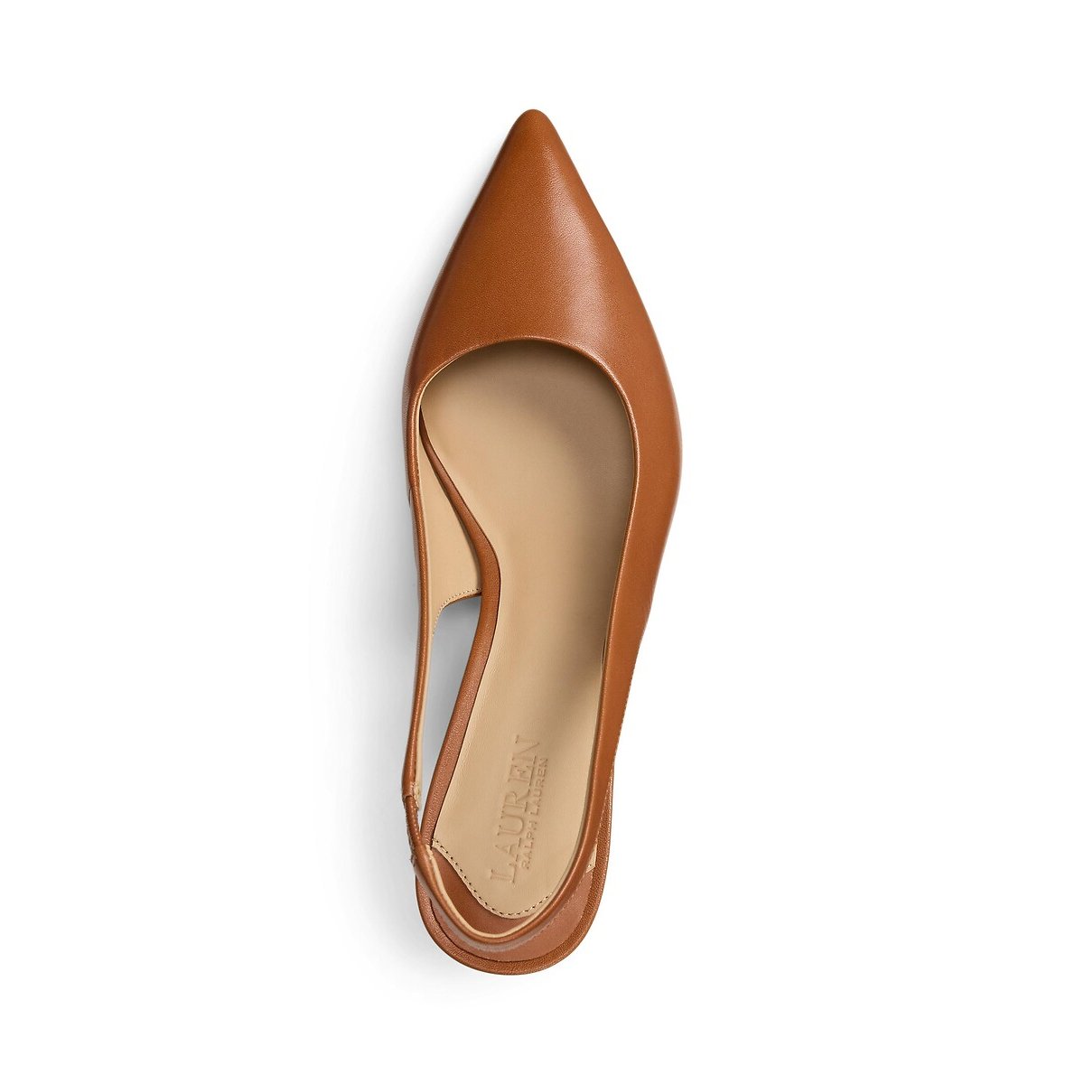 Lolah Leather Slingback Heels tan, LAUREN RALPH LAUREN