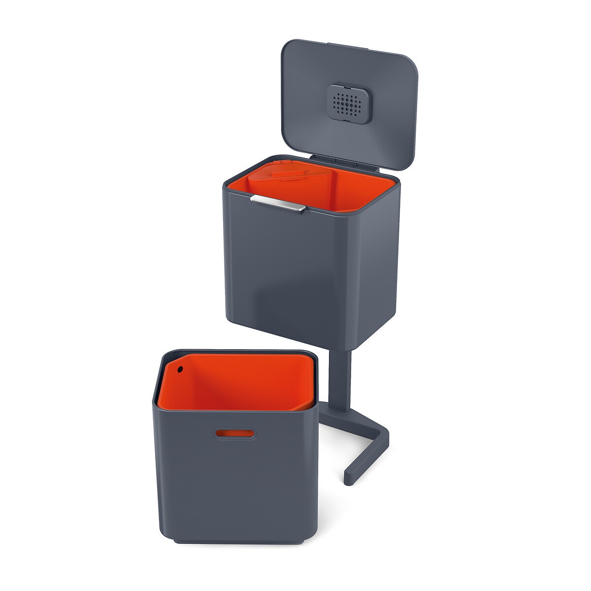 Poubelle Totem 60L tri sélectif 30062 graphite, JOSEPH JOSEPH