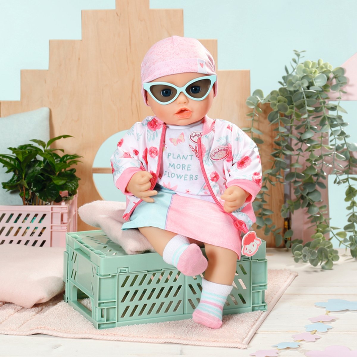 Baby Annabell Deluxe Ensemble Printemps 43 cm multicolore, ZAPF CREATION