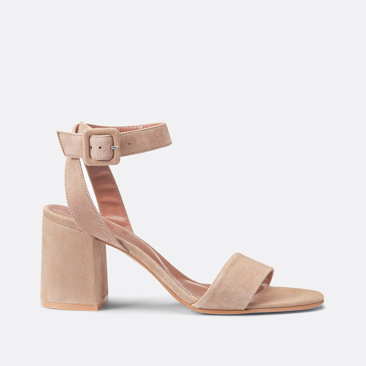 Sandales en cuir velours Dirla beige, JONAK