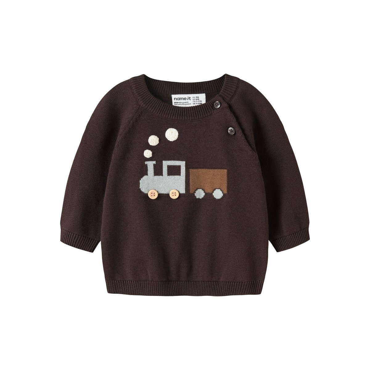 Pull En Maille rouge - chocolate plum1, NAME IT