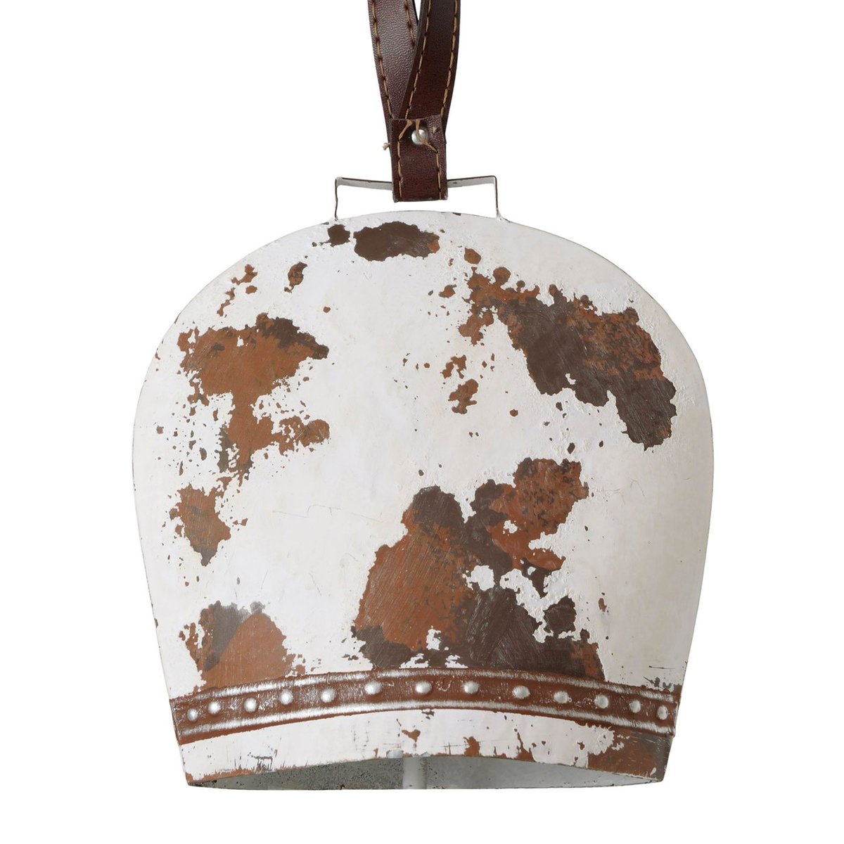 Décoration murale pendentif cloche montagne 21.5x9x21.5cm marron, WADIGA