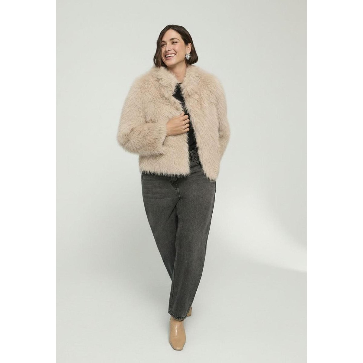 Jean Mom Fit lavage foncé gris, FIORELLA RUBINO