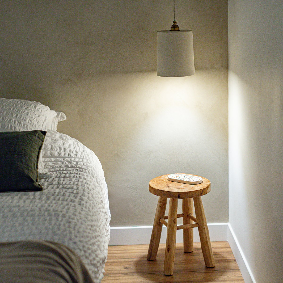 Suspension en terre cuite COLETTE blanc, HYDILE