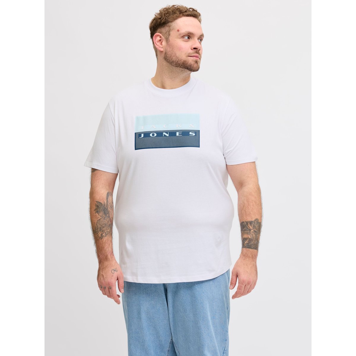 T-Shirt bright white, JACK & JONES