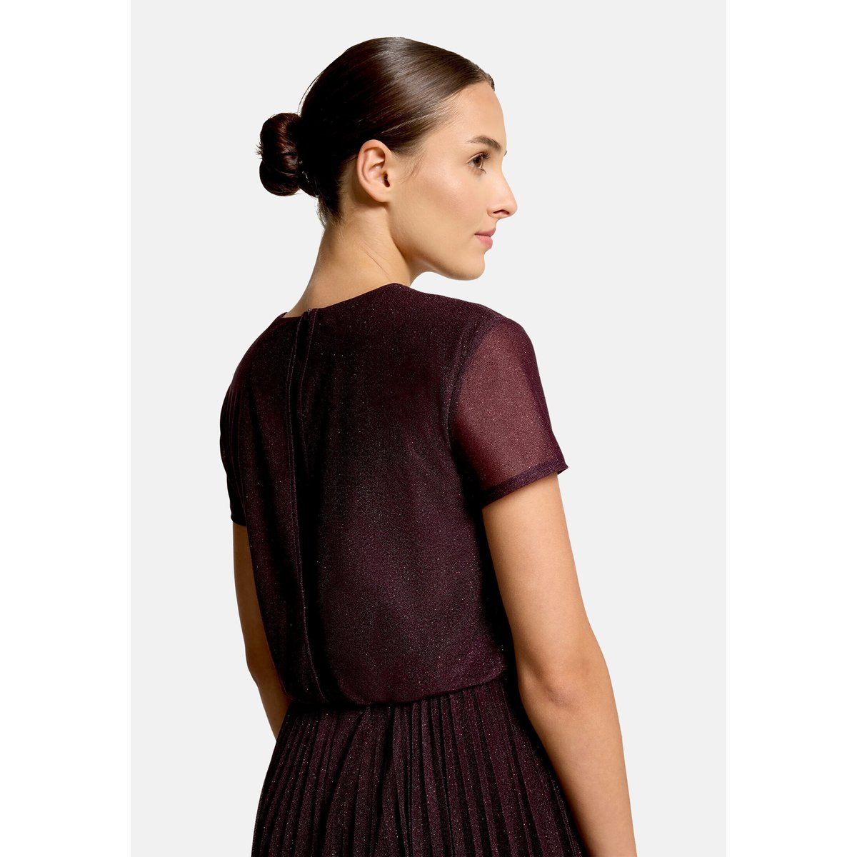 Robe de cocktail à plis purple/purple, VERA MONT
