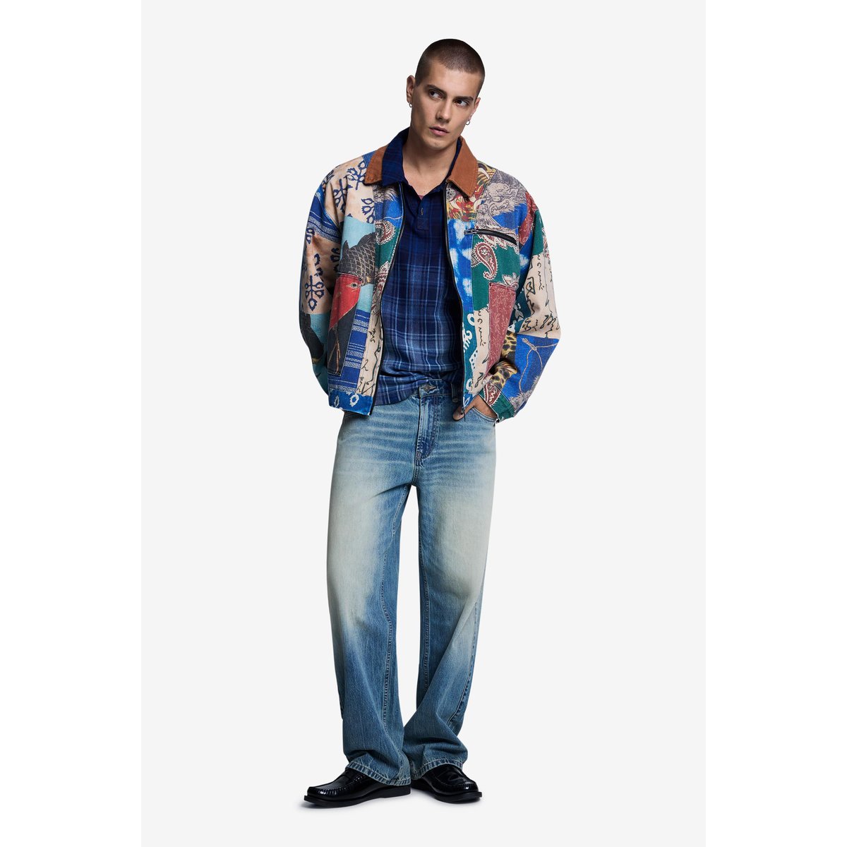 Veste Patchwork beige, DESIGUAL