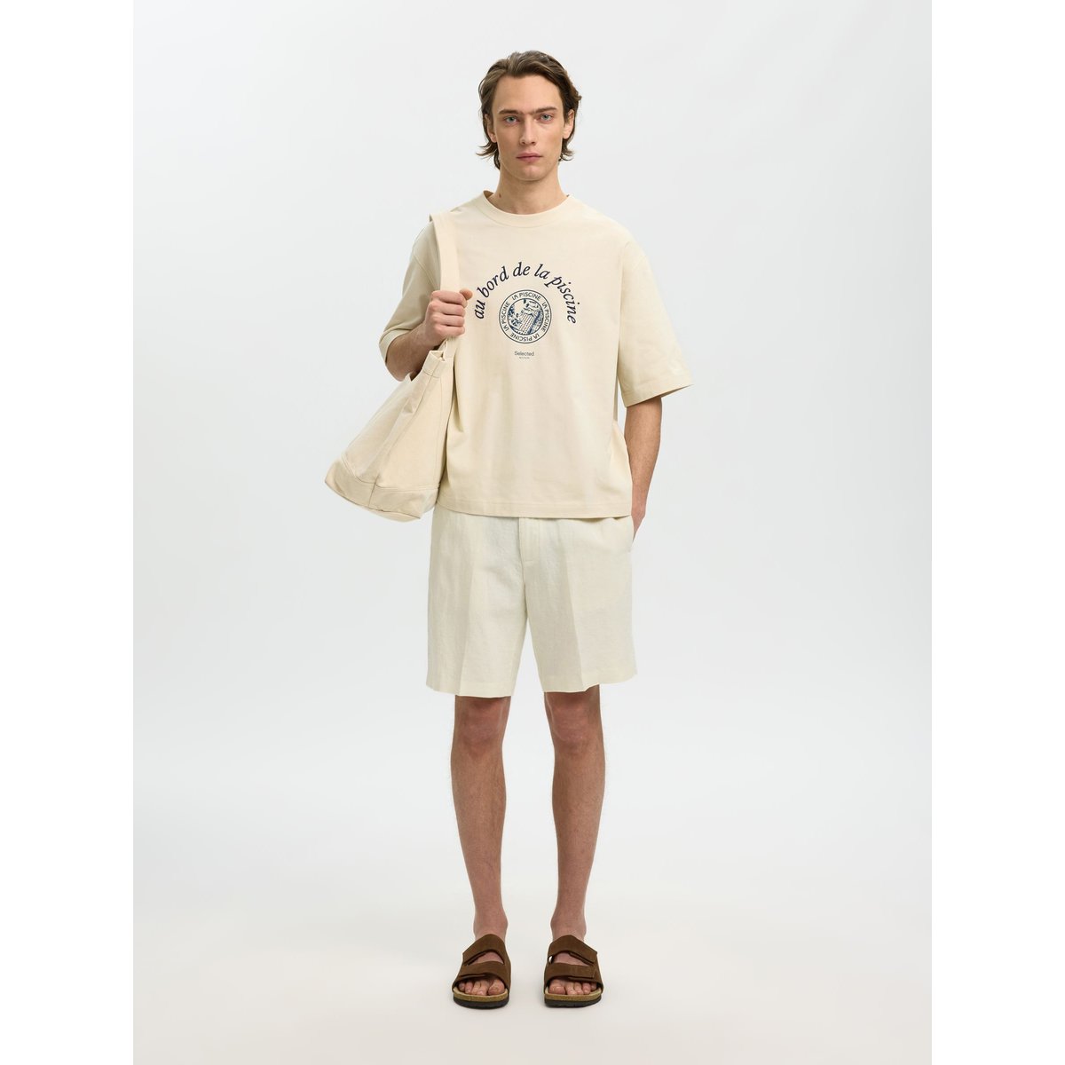 T-Shirt birch, SELECTED