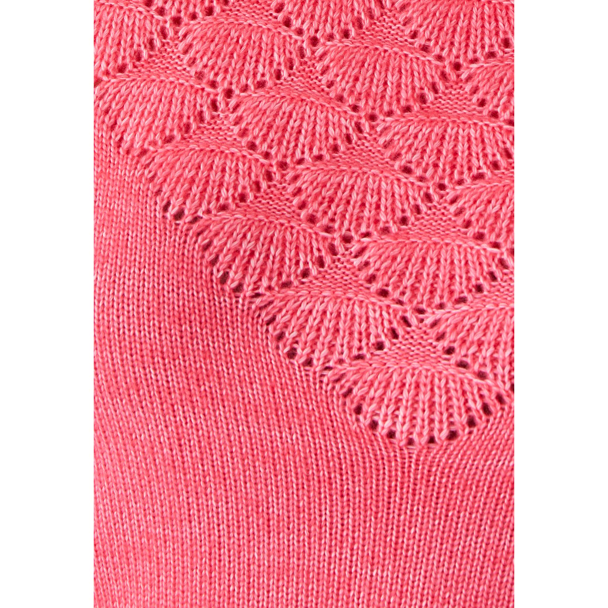 Pull ajouré rouge chiné, DAMART