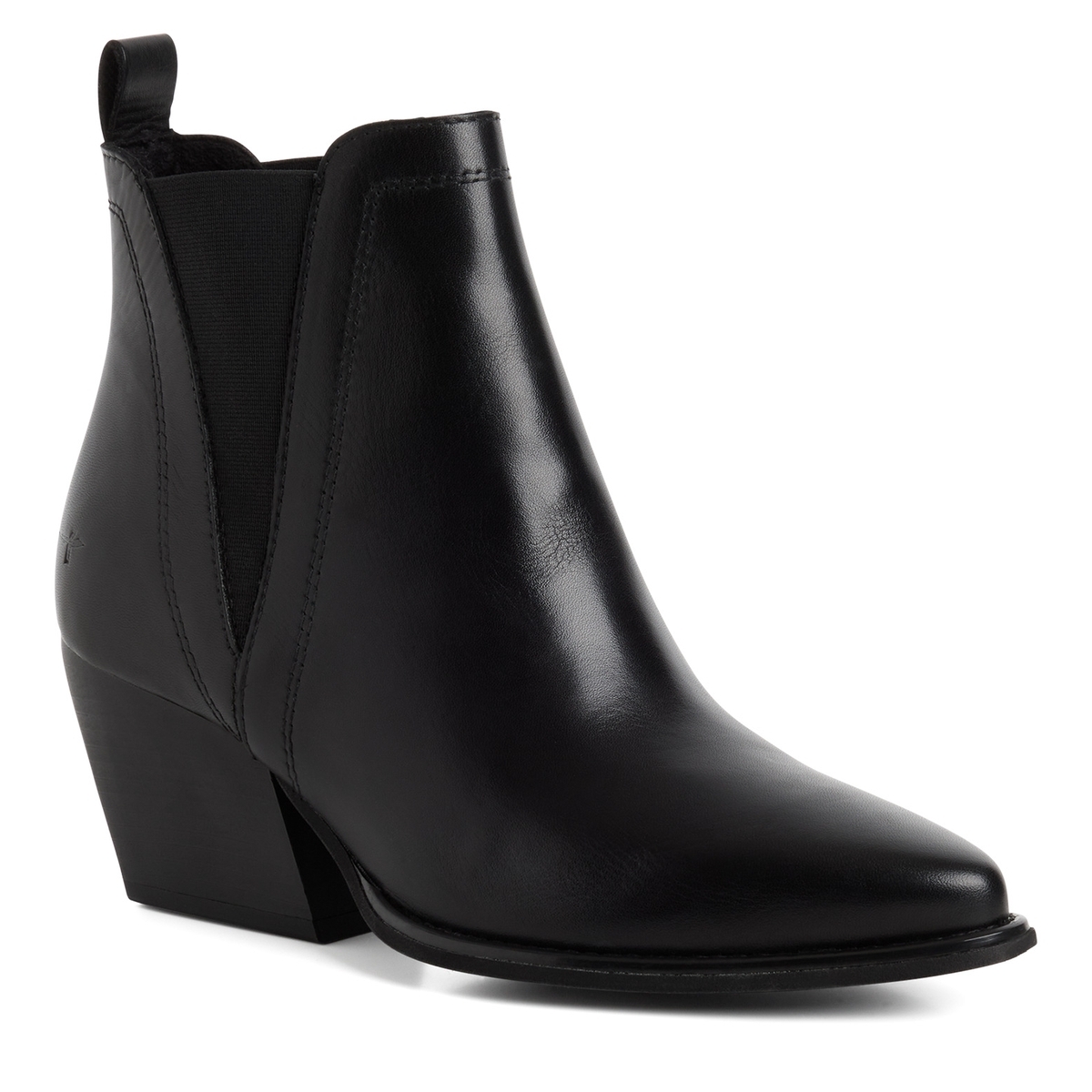 Bottine Chelsea en cuir noir cuir, TAMARIS