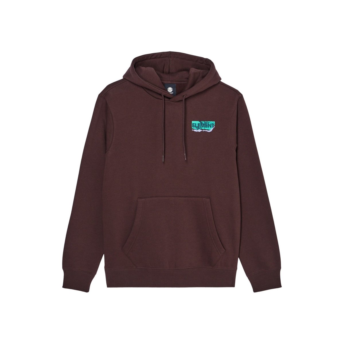 Sweat capuche TORN marron java, ELEMENT