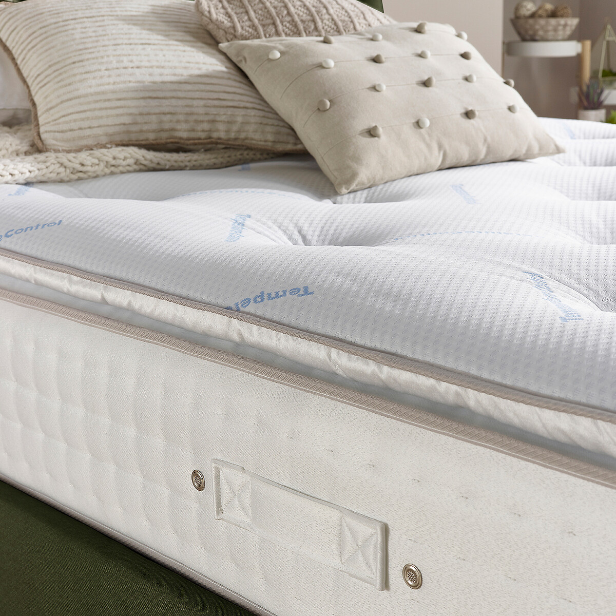 Aspire Luxury 5000 Pocket Climate Cool Wool Pillowtop Mattress white, ASPIRE