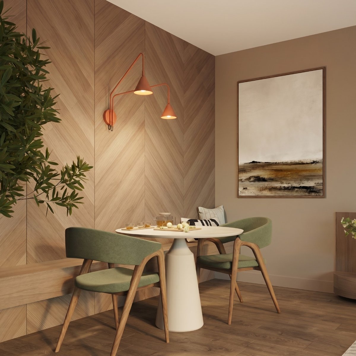 Applique murale ocre rouge e14 2 nox Couleur ocre rouge Eden | La Redoute