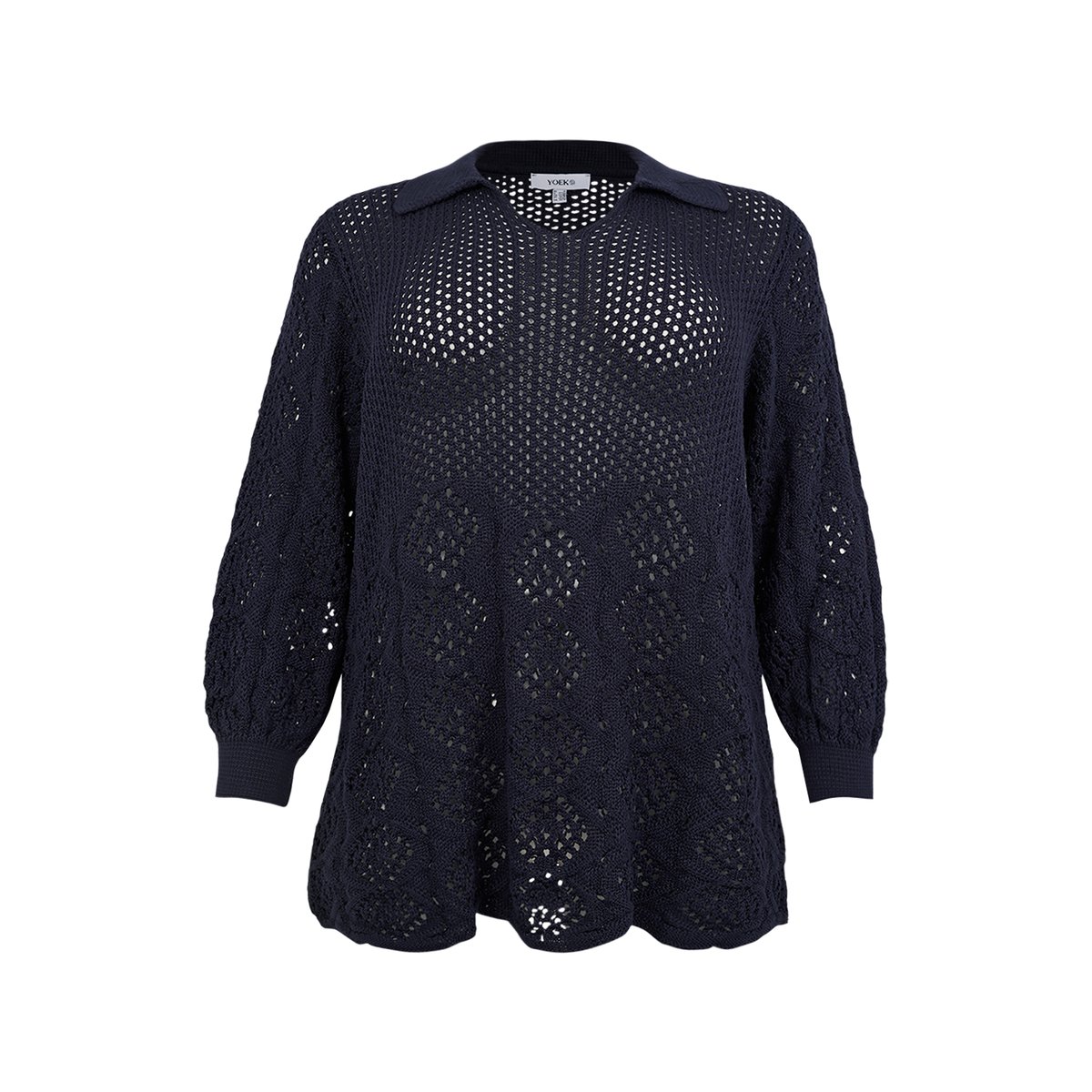 Pull imprimée bleu, YOEK