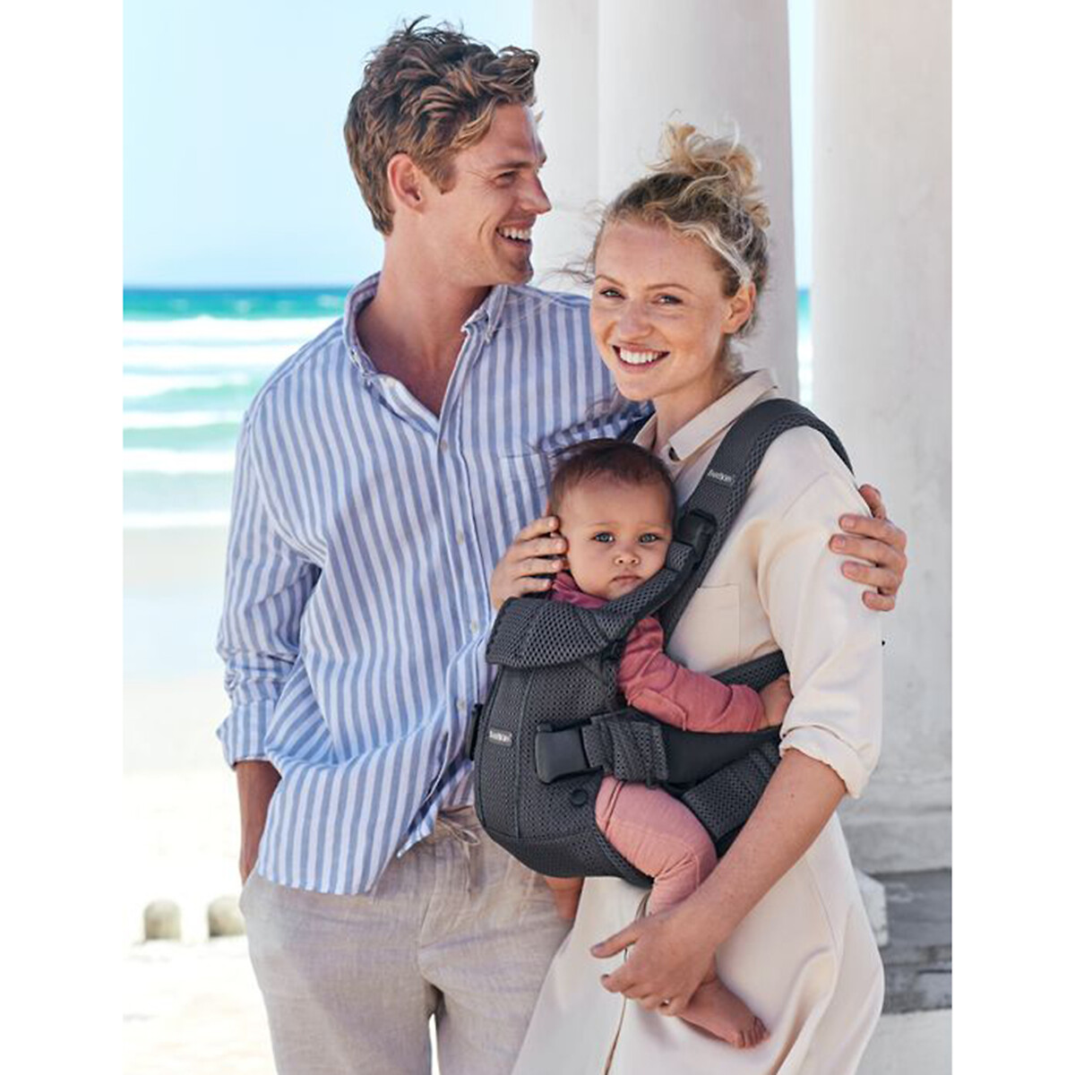 Porta-bebé one air, mesh 3D antracite, BABYBJORN