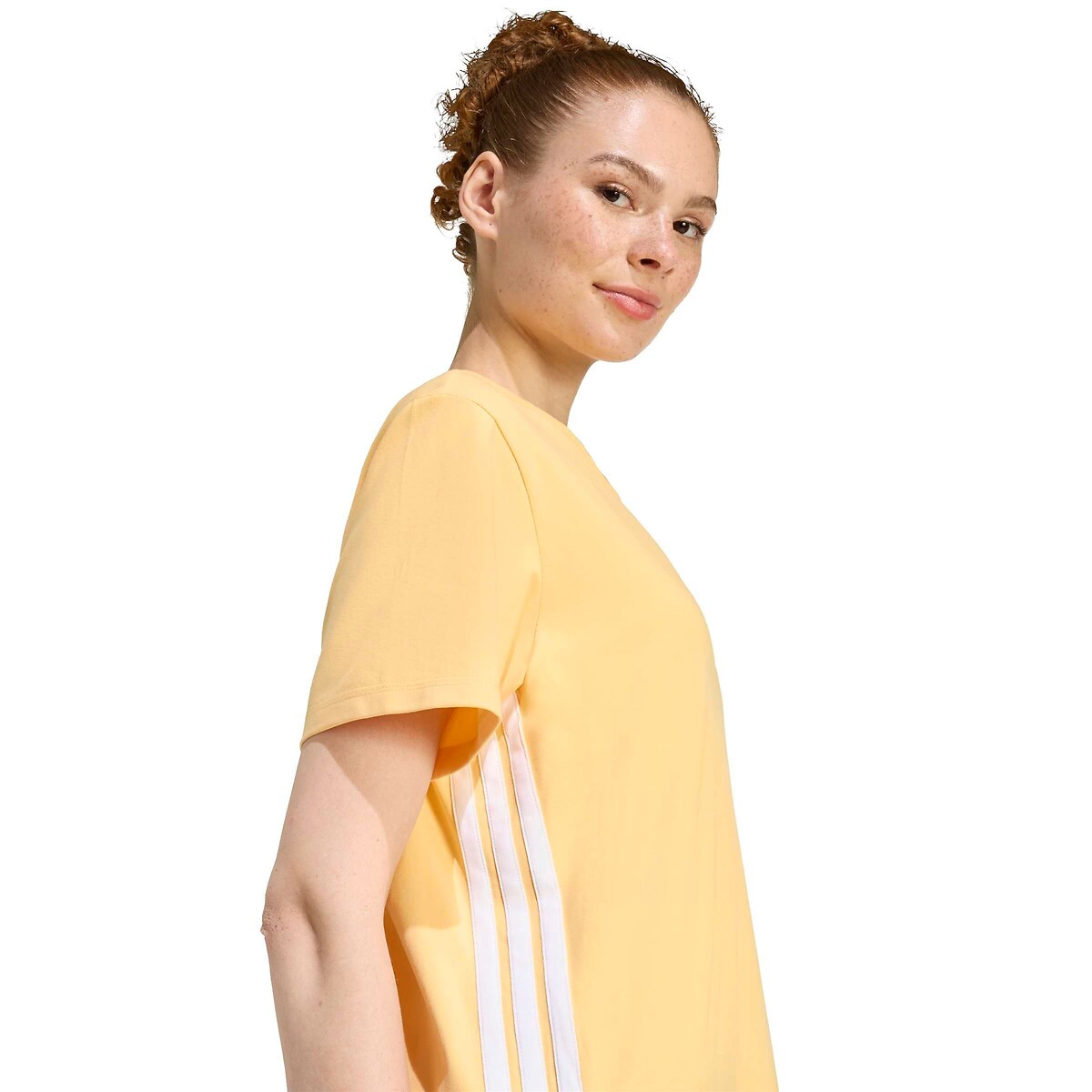 Abito corto Essentials 3 Stripes arancione, ADIDAS SPORTSWEAR