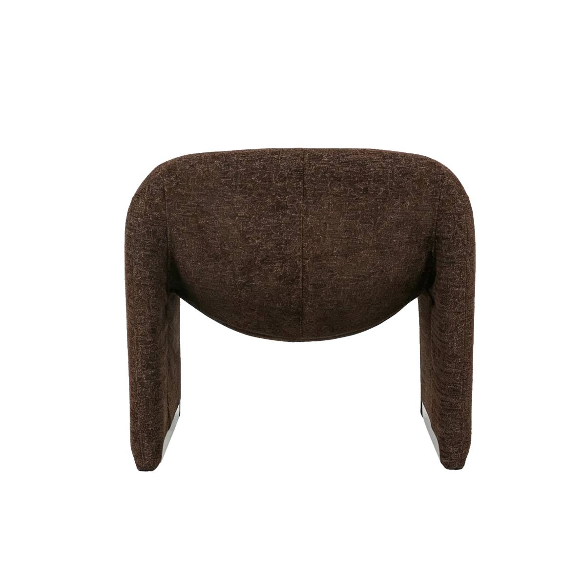 Fauteuil en tissu THÉA marron, MADE IN MEUBLES 