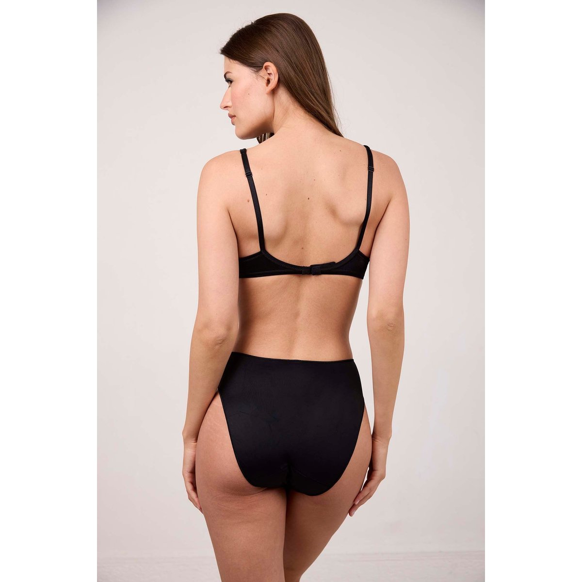 Culotte haute en microfibre LES INVISIBLES noir, MAISON LEJABY