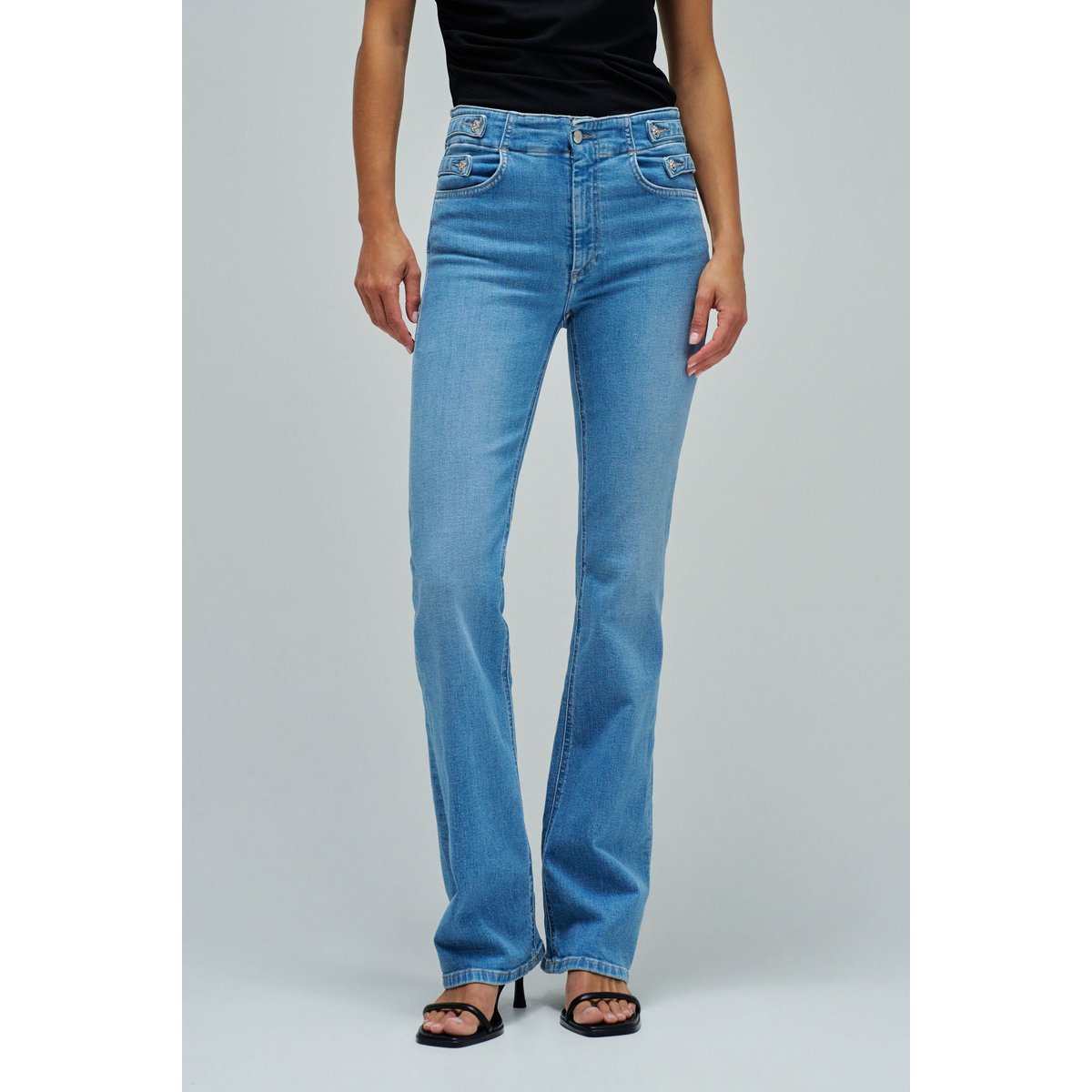 JEAN DESTINY PUSH UP BOOTCUT bleu denim, SALSA JEANS
