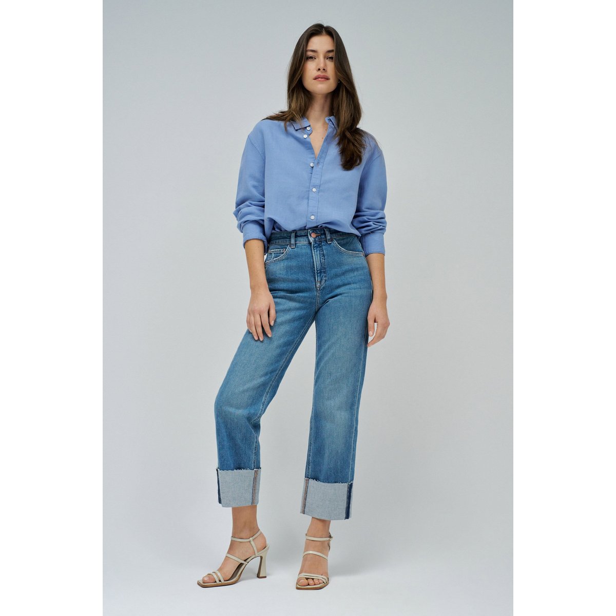 JEAN FAITH PUSH IN DROIT bleu, SALSA JEANS