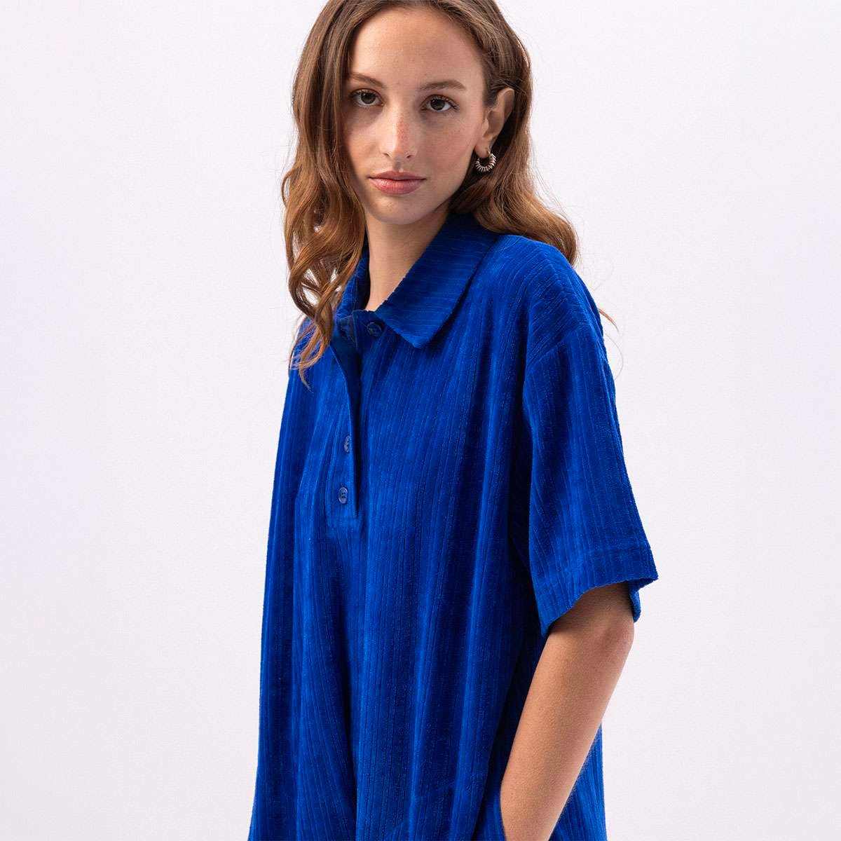 Robe en coton organique PEIO saphir, BENSIMON