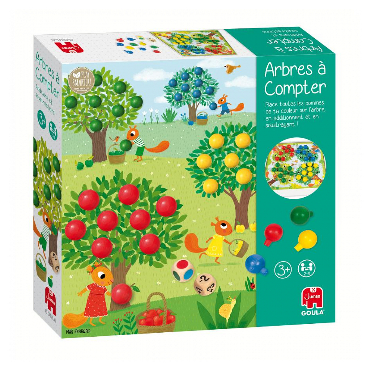 Arbres a compter Jeu educatif couleur unique, GOULA