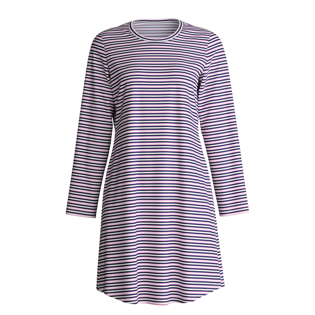 Chemise de nuit à manches longues, longueur 95 cm manches longues Coton NIGHTWEAR XTRA bleu foncé, CALIDA