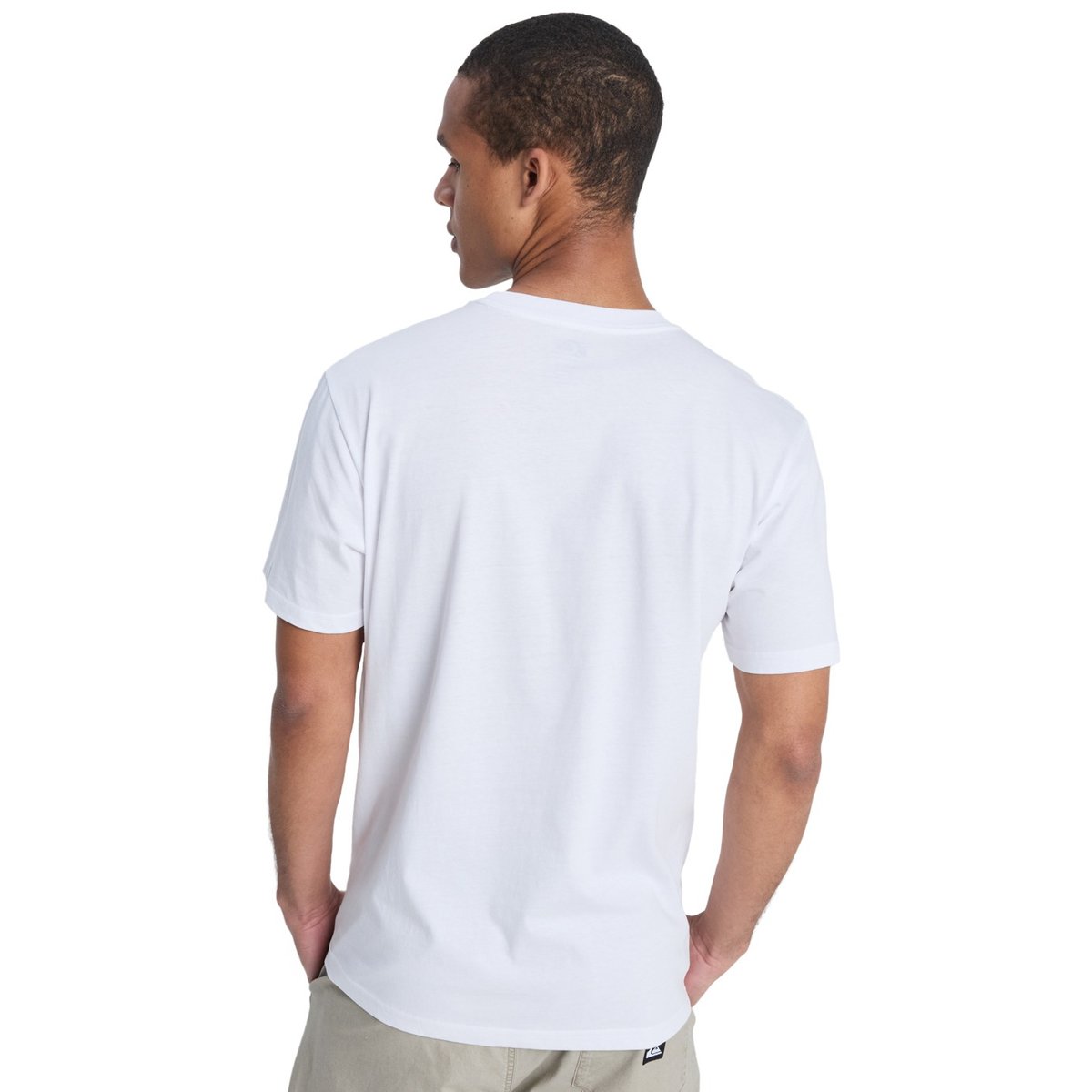 T-shirt manches courtes ev comp logo blanc white, QUIKSILVER