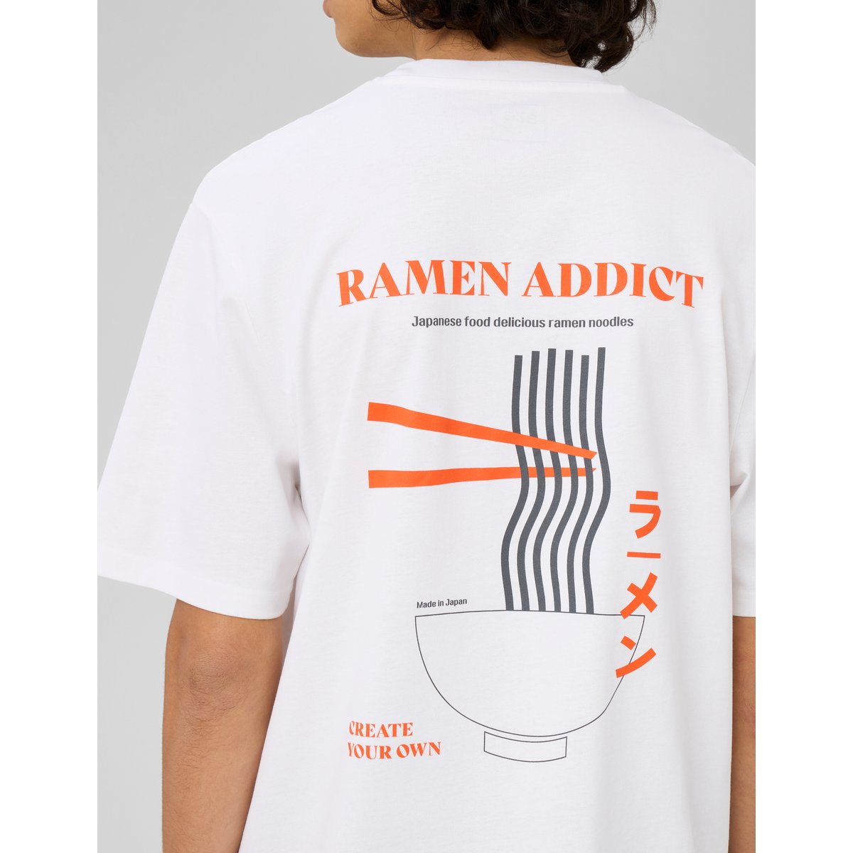 T-shirt imprimé devant/dos blanc, BZB