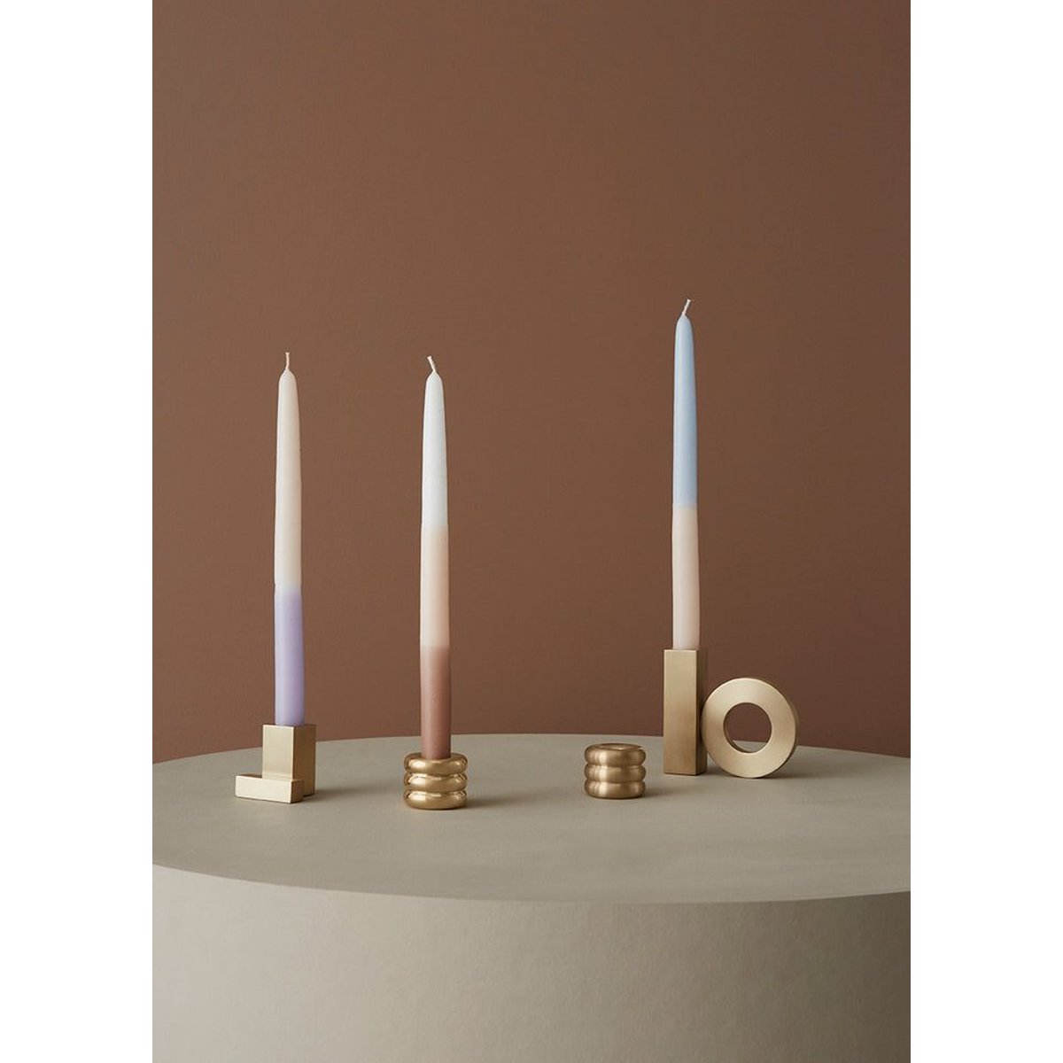 Bougeoir en laiton décoratif LIVING bronze, OYOY LIVING DESIGN