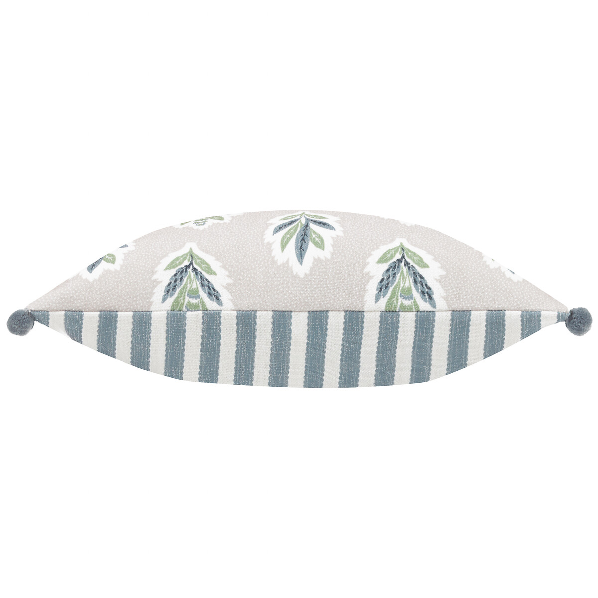 Sessile Leaf Ruffled Rectangular Feather Filled Cushion linen, SANDERSON