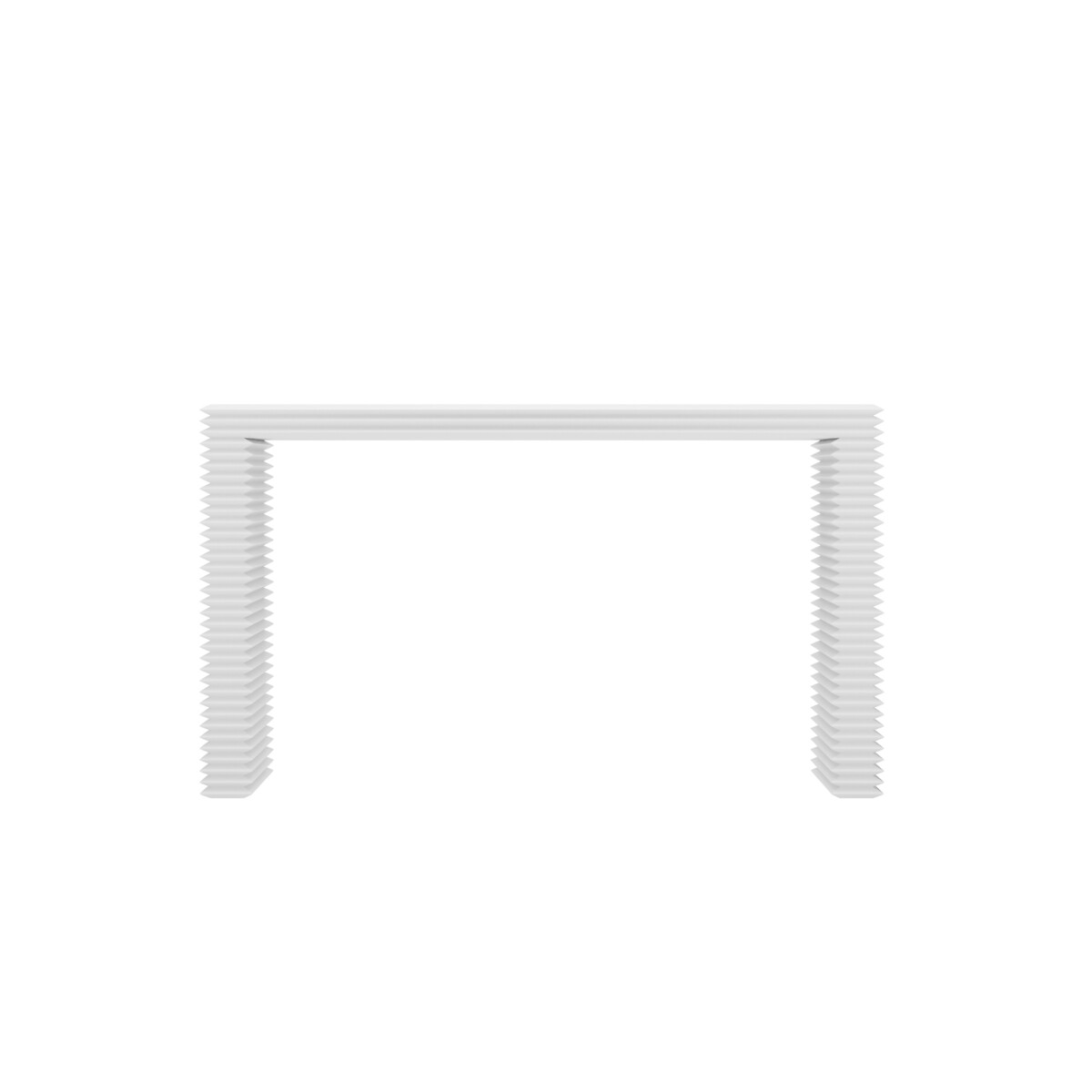 Harlan Ridged Console Table white, SO'HOME