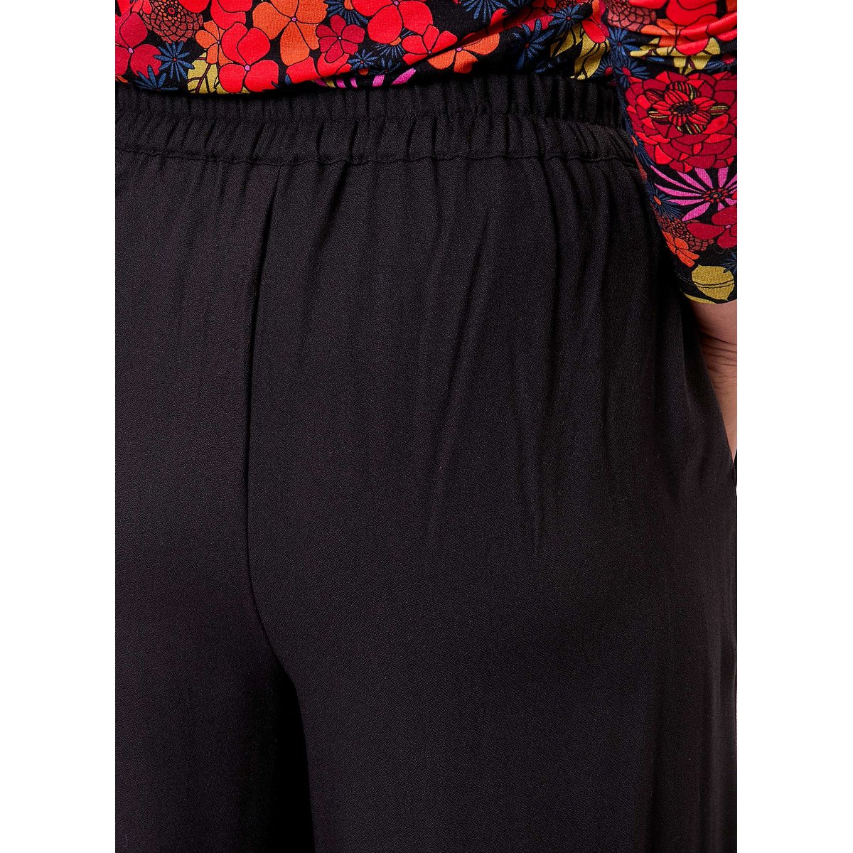 Pantalon ample élastiquée fluide ALEX noir, PRINCESSE NOMADE