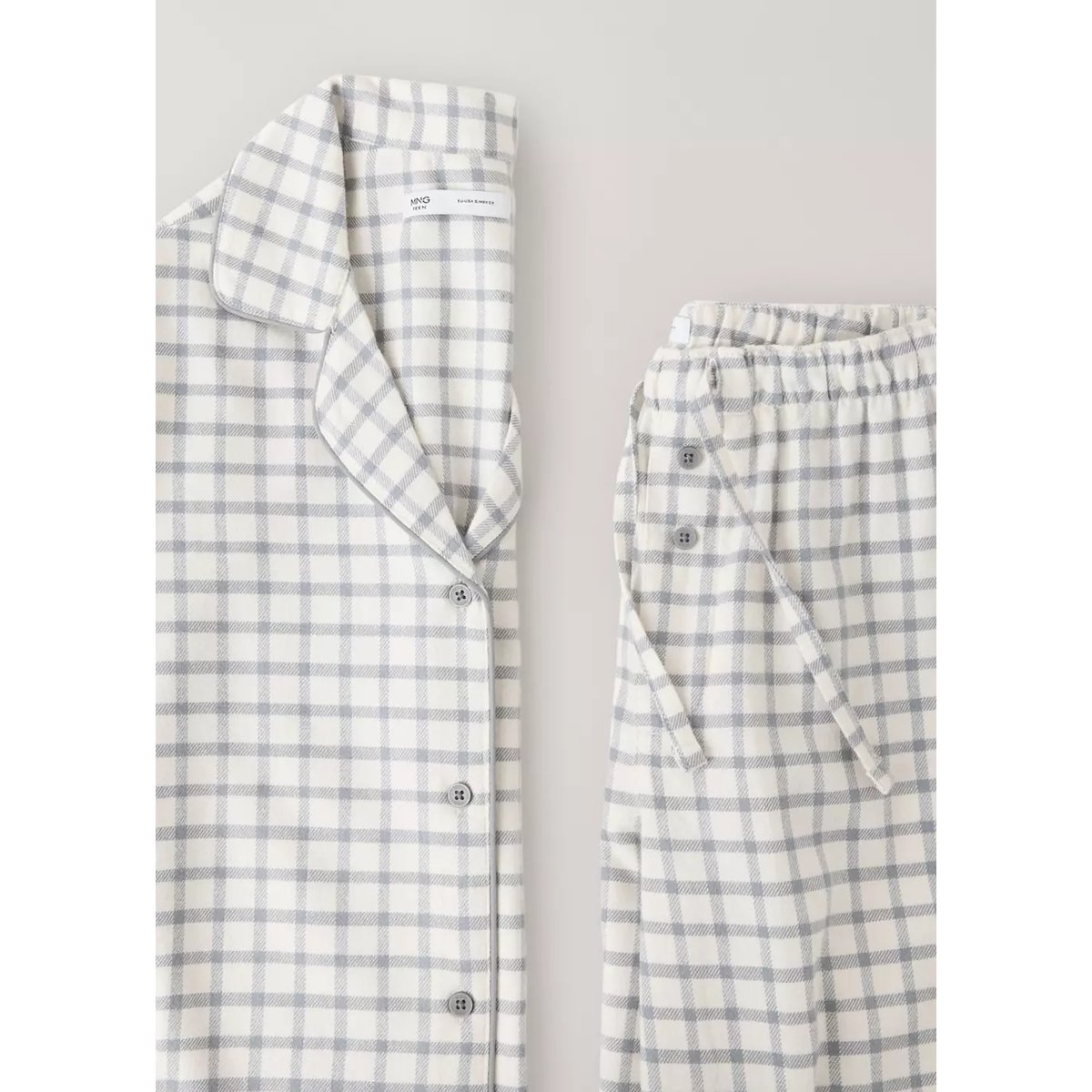 Pyjama mila blanc cassé, MANGO TEEN