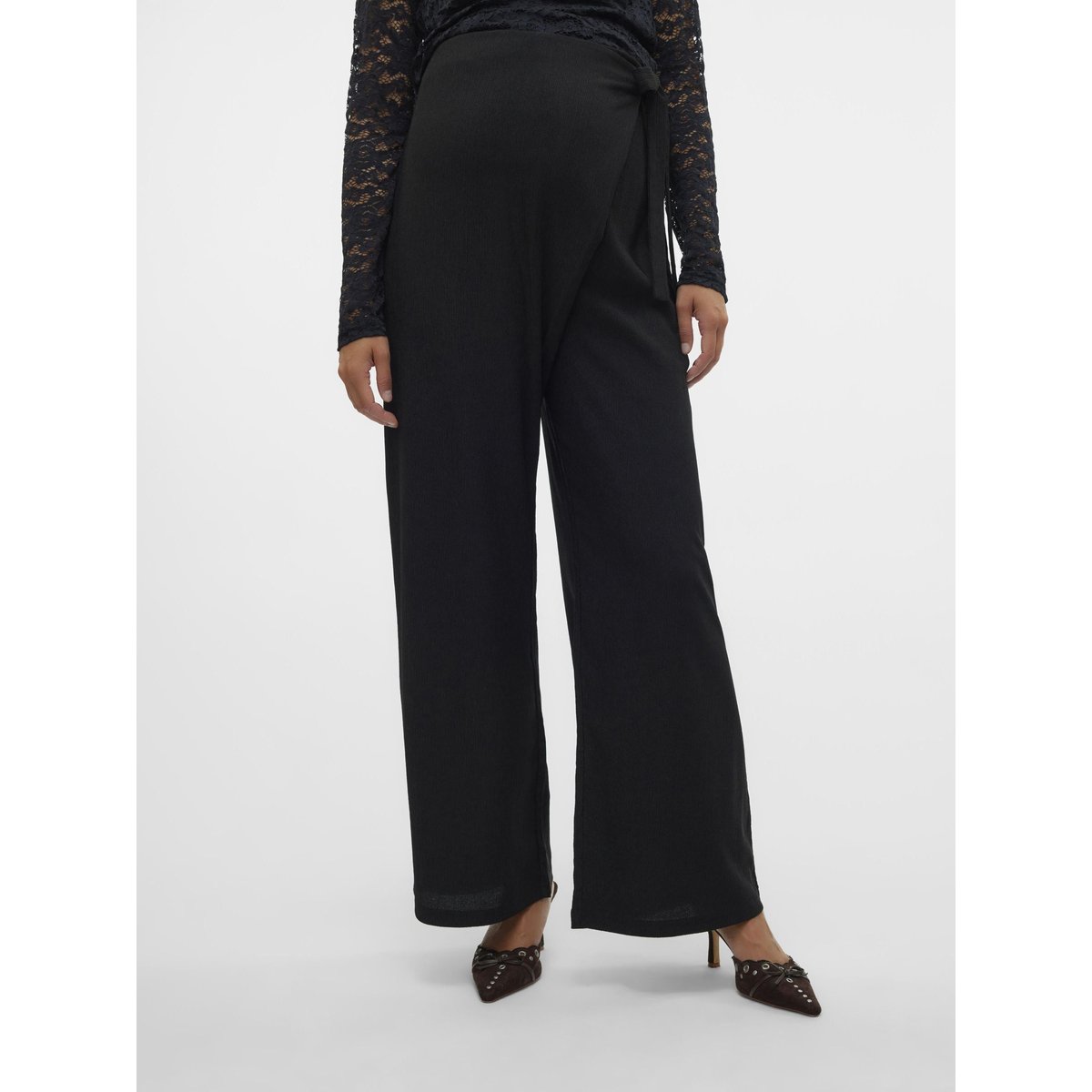 Pantalon À Jambe Large noire - black, MAMA LICIOUS