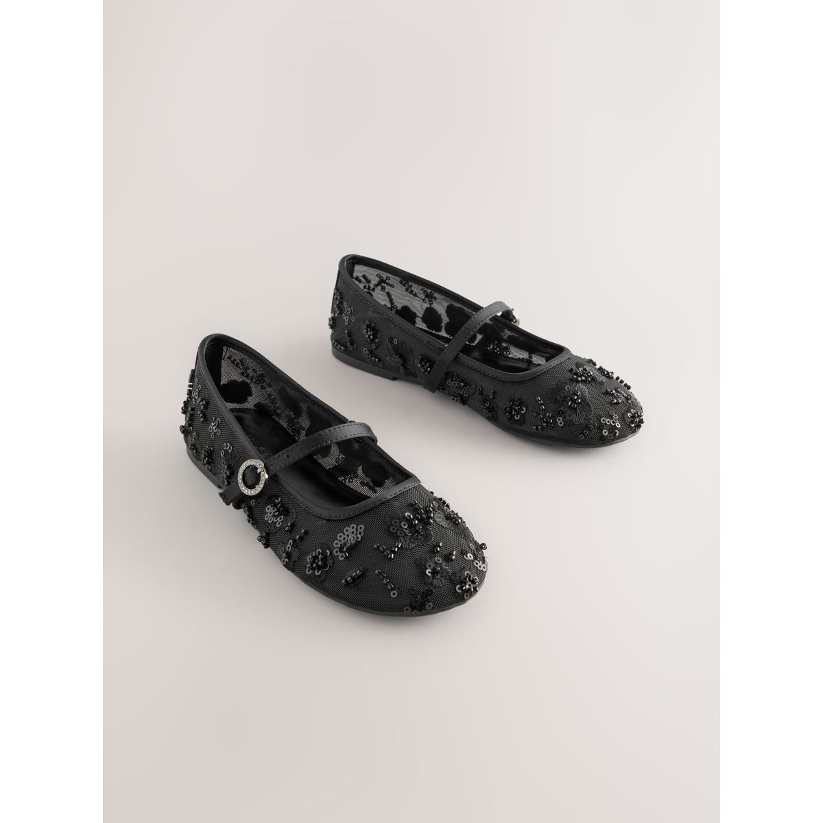 Babies pour grandes occasions maille noire, NEXT