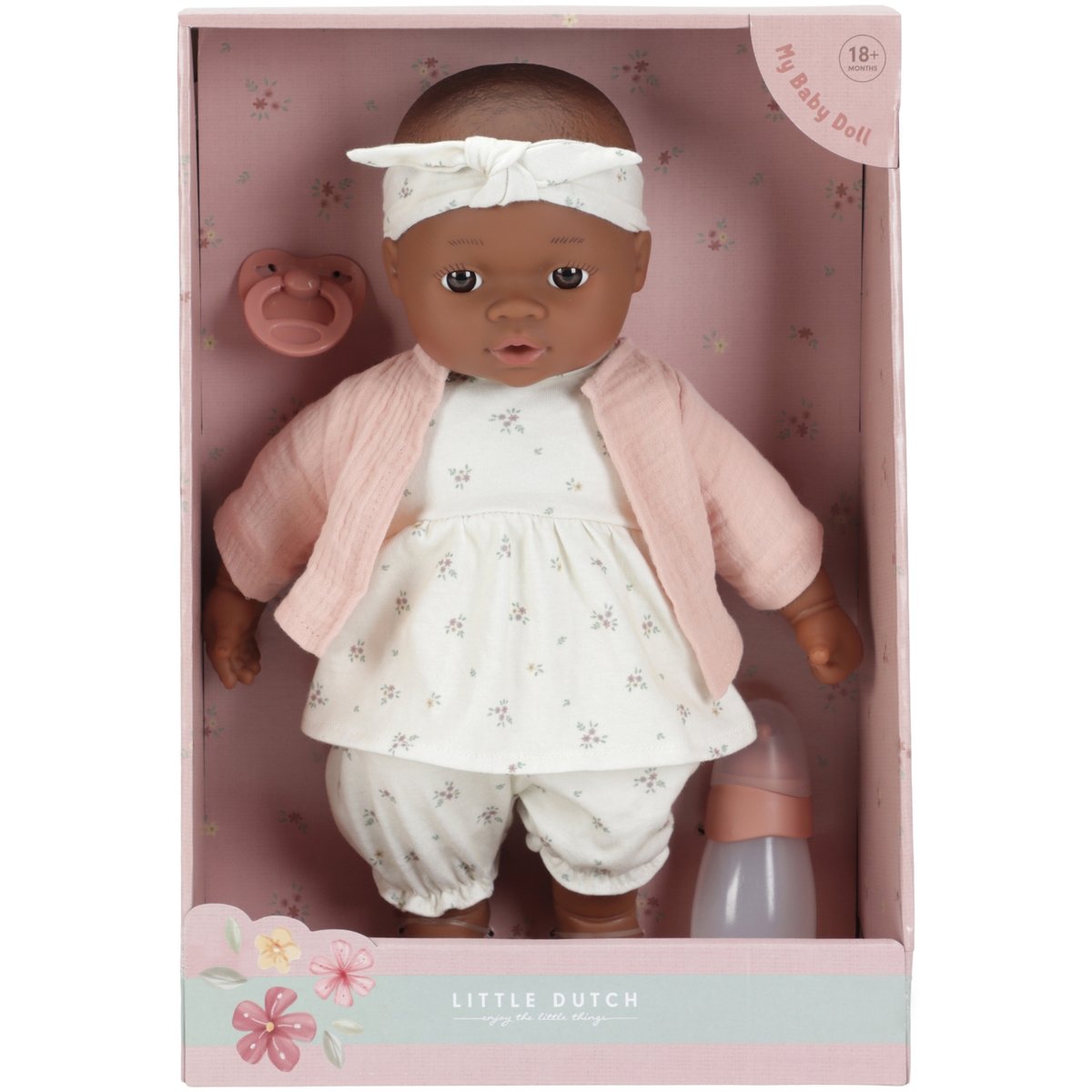 Poupée Noa rose, blanc, LITTLE DUTCH