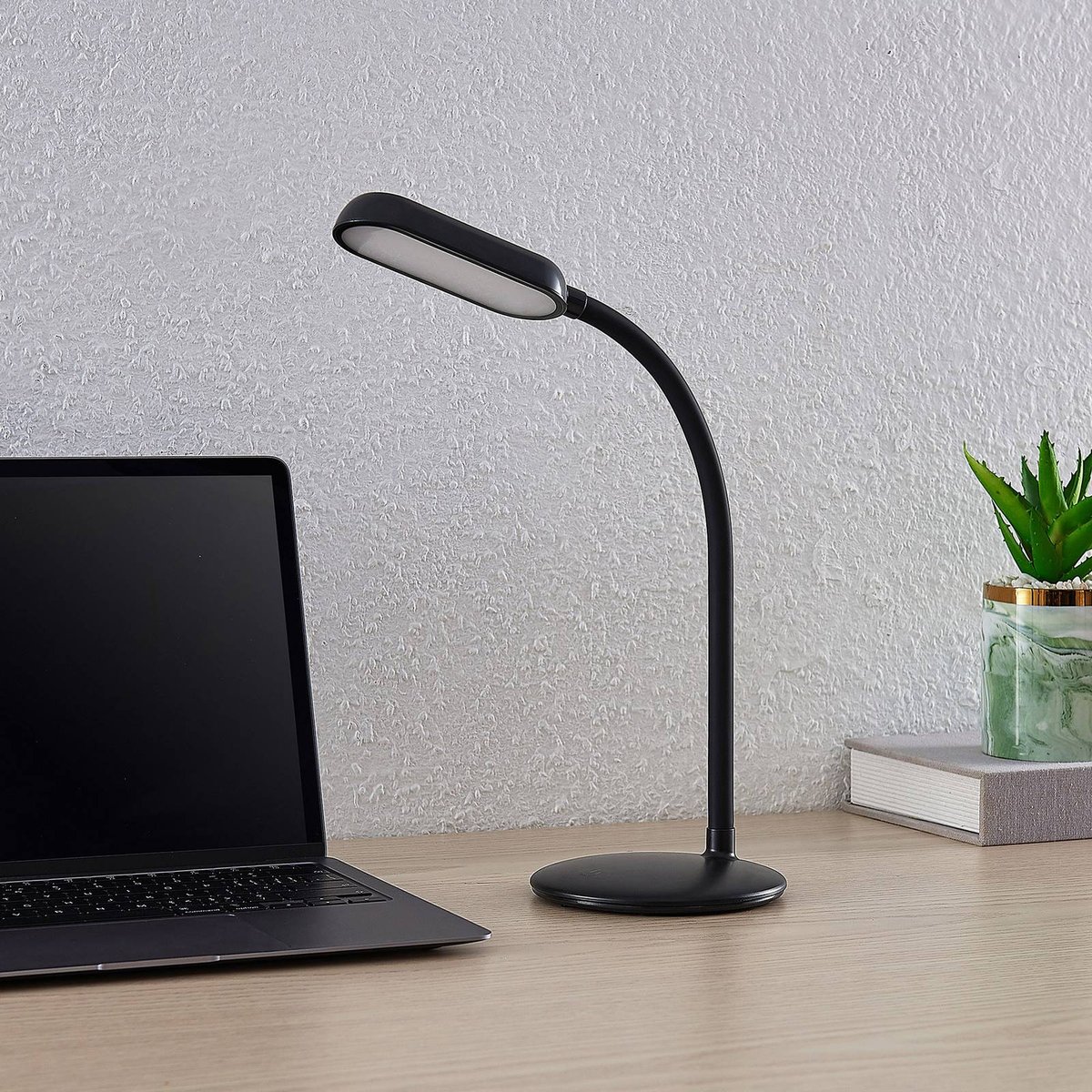 Lampe à poser moderneLED, Opira noir, PRIOS