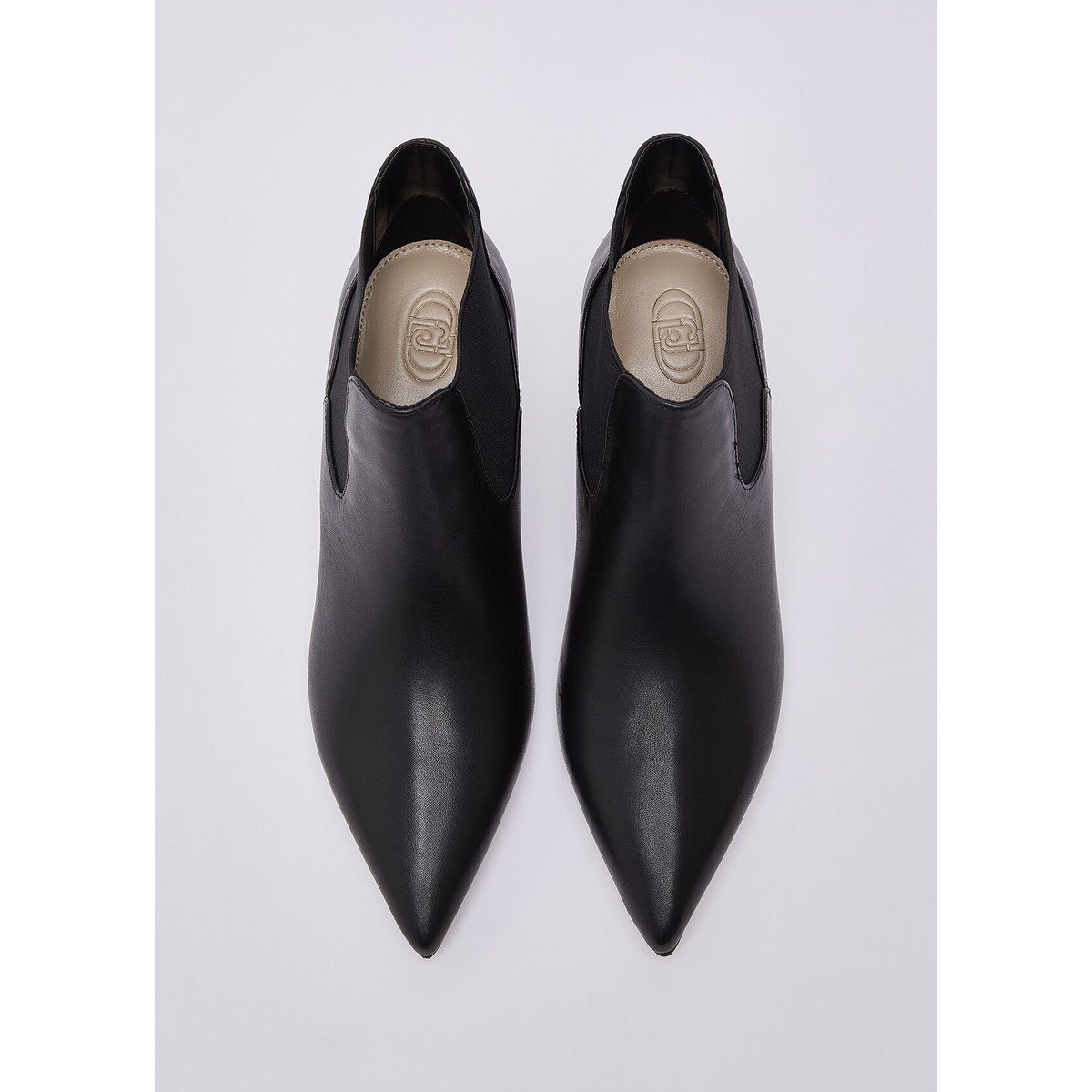 Bottines en cuir noir, LIU JO
