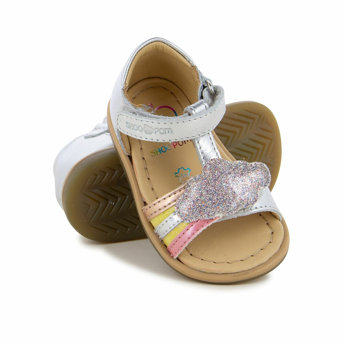 Kids Tity Multi Sandals silver-coloured, SHOO POM