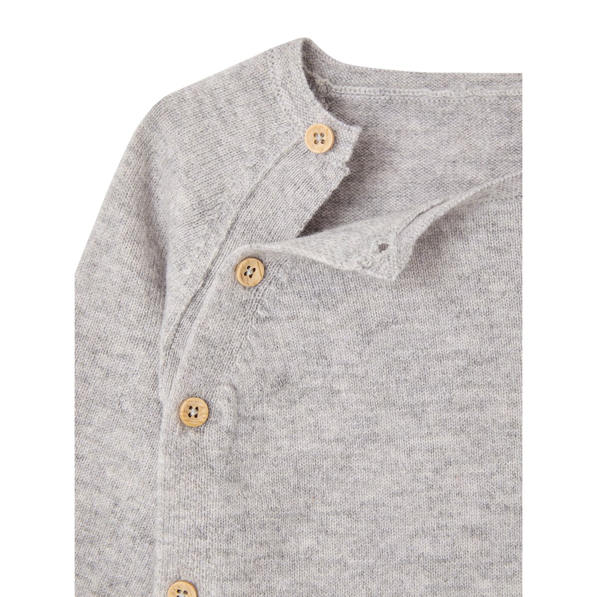 Ensemble laine et cachemire bébé gris chiné, ENVIE DE FRAISE